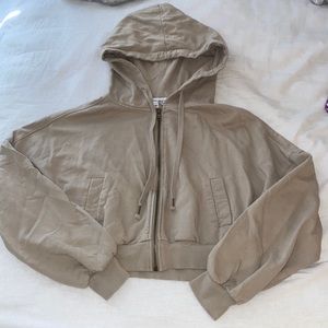Tan cropped jacket